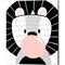 Black Giraffe & Lion by Kyra Brown 12" x 15" Canvas Wall Art (Set of 2)